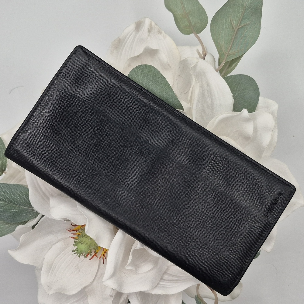 AUTHENTIC PRADA TALL LEATHER WALLET